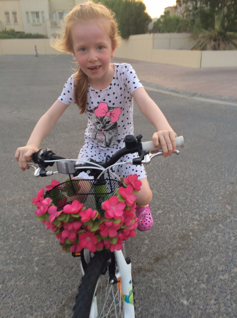 Cilles første cykeltur sept 2015