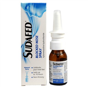 sudafed blocked nose spray
