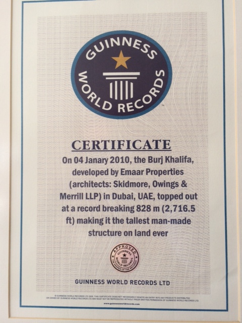 Burj Khalifa er verdens højeste bygning - det siger Guinness World Records