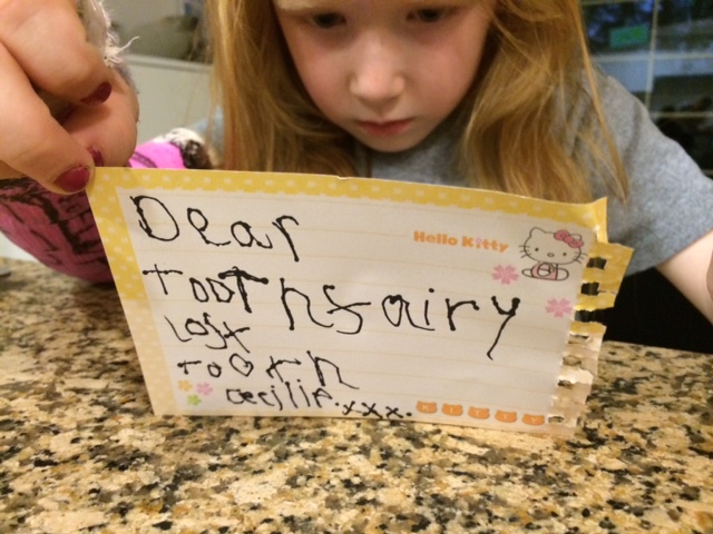 Dear Toothfairy Lost Tooth Cecilie XX