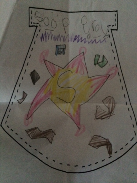 Cecilie's heltinde-alter ego er "Super Girl"