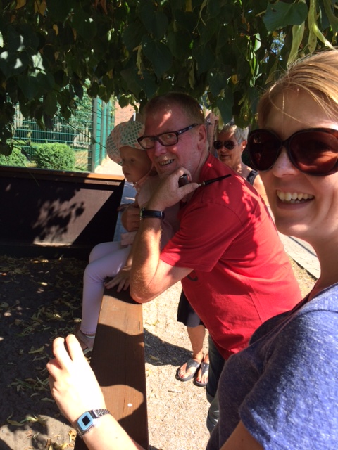 Familien på rad og række