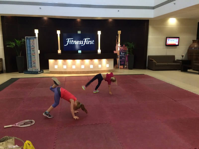 Sådan her så tennis-trunterne ud igår eftermiddags