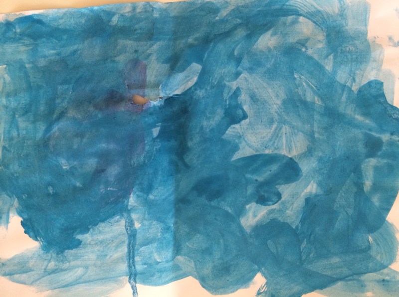 Mille har tegnet en swimming pool til mig