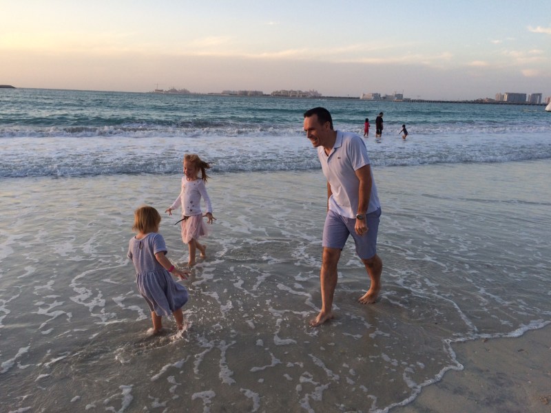 Dubai Marina - Martin og pigerne