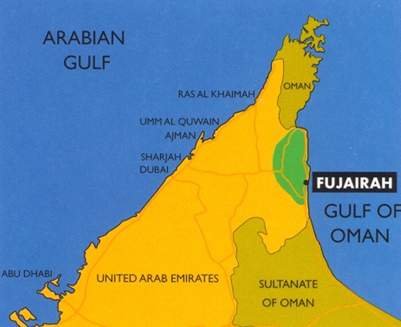 Fujeirah-Map
